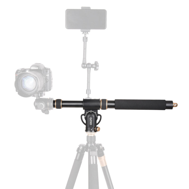 Q-YT03 Aluminum Alloy Horizontal Stand for Tripod Extender Adjustable Extension Rod 360-Degree Rotating Q-YT03 Aluminum Alloy Horizontal Stand for Tripod Extender Adjustable Extension Rod 360-Degree Rotating